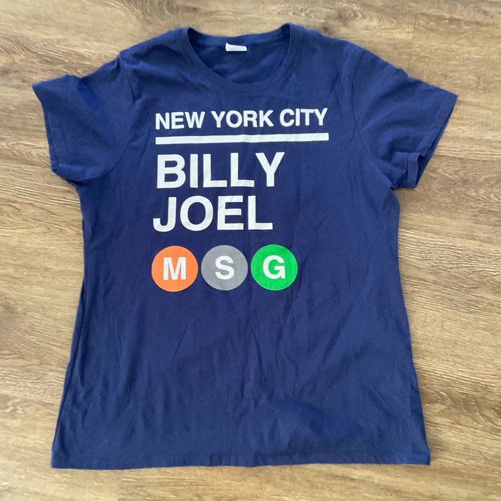 Billy Joel New York City Kids Navy Graphic T-Shirt